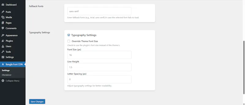 Bangla Font CDN screenshot 3