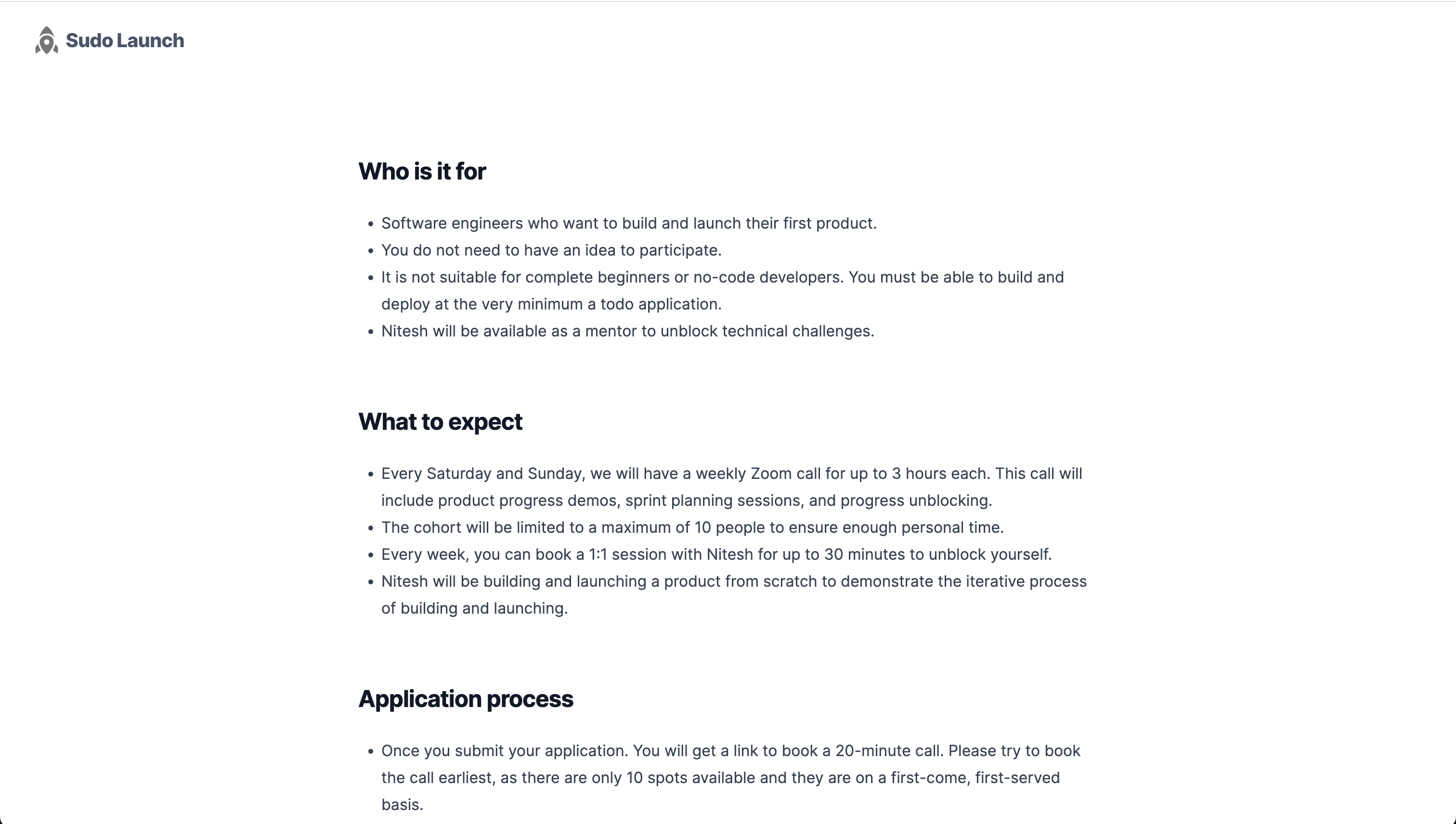 Sudo Launch gallery image