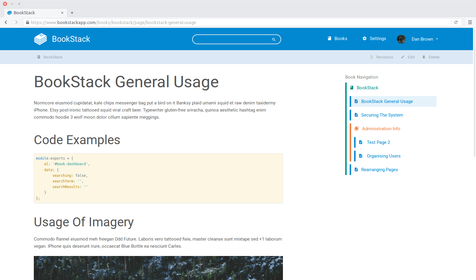 BookStack gallery image