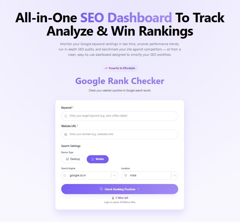 My Keyword Rank Checker gallery image