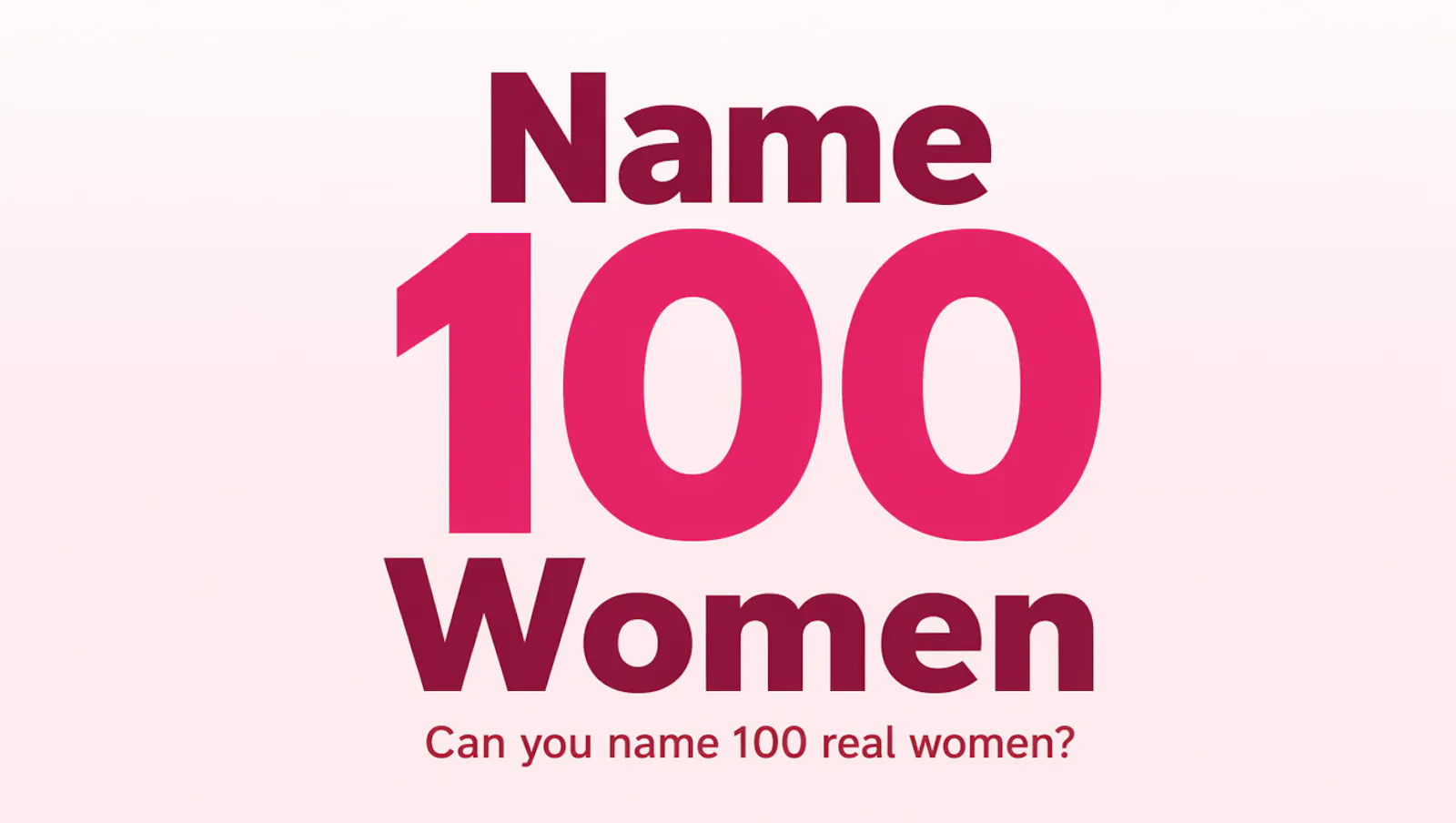 Name 100 Women screenshot 1