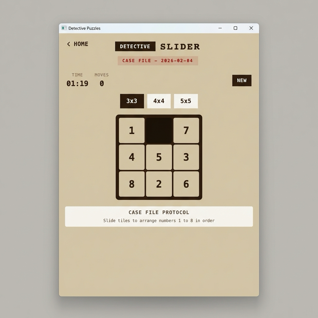 Detective Puzzles - Screenshot 4 showing product features and functionality