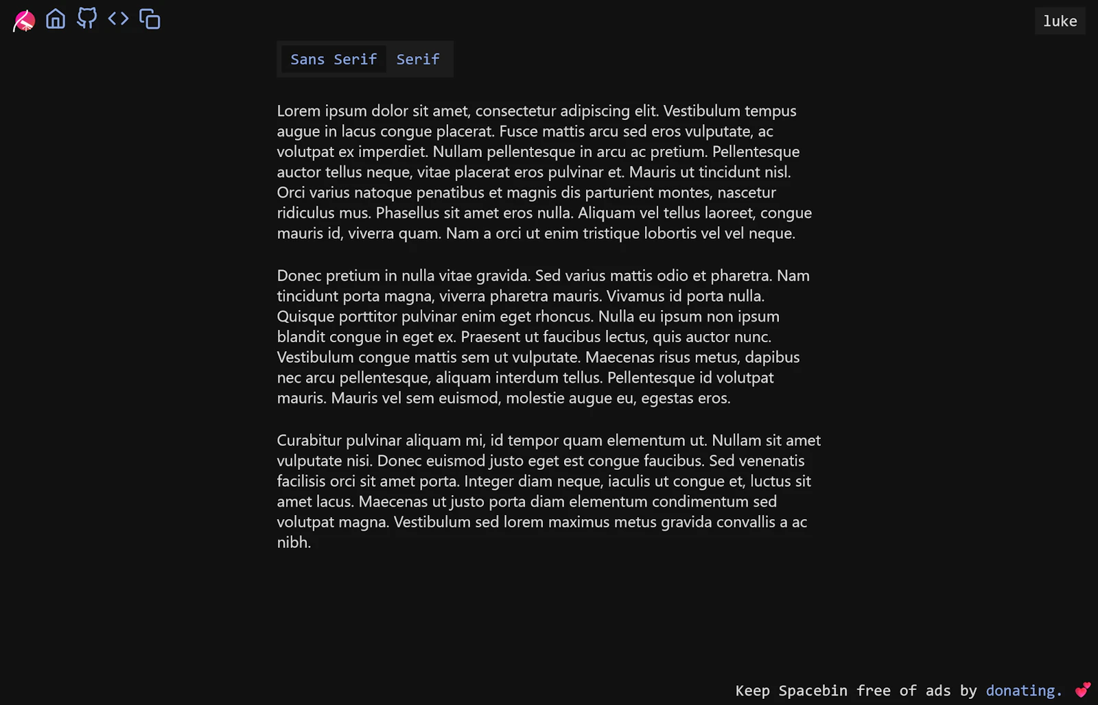 Spacebin screenshot 3
