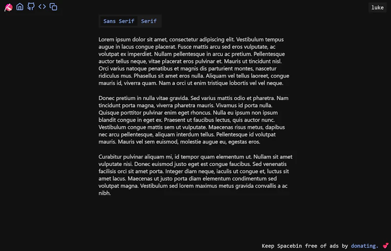 Spacebin screenshot 3