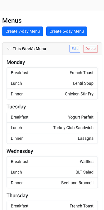 Simple Meal Planner gallery image