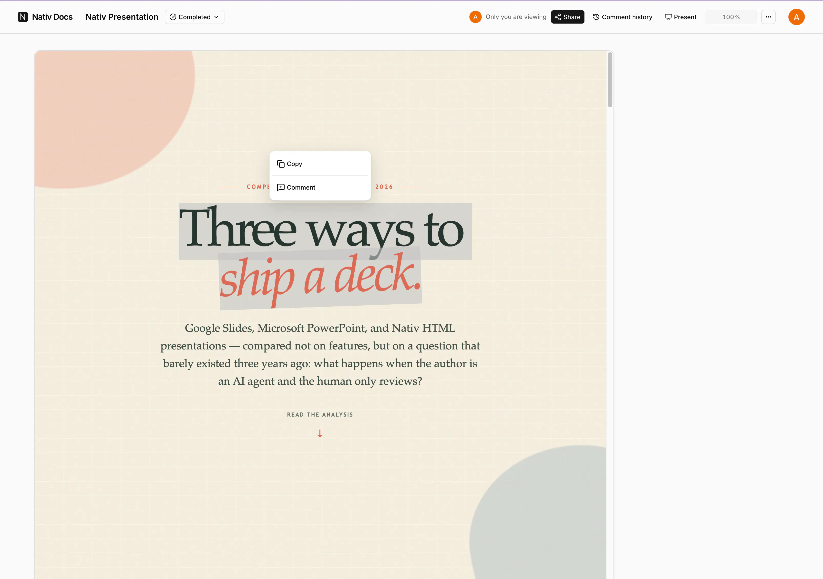 Nativ Docs 截图 1