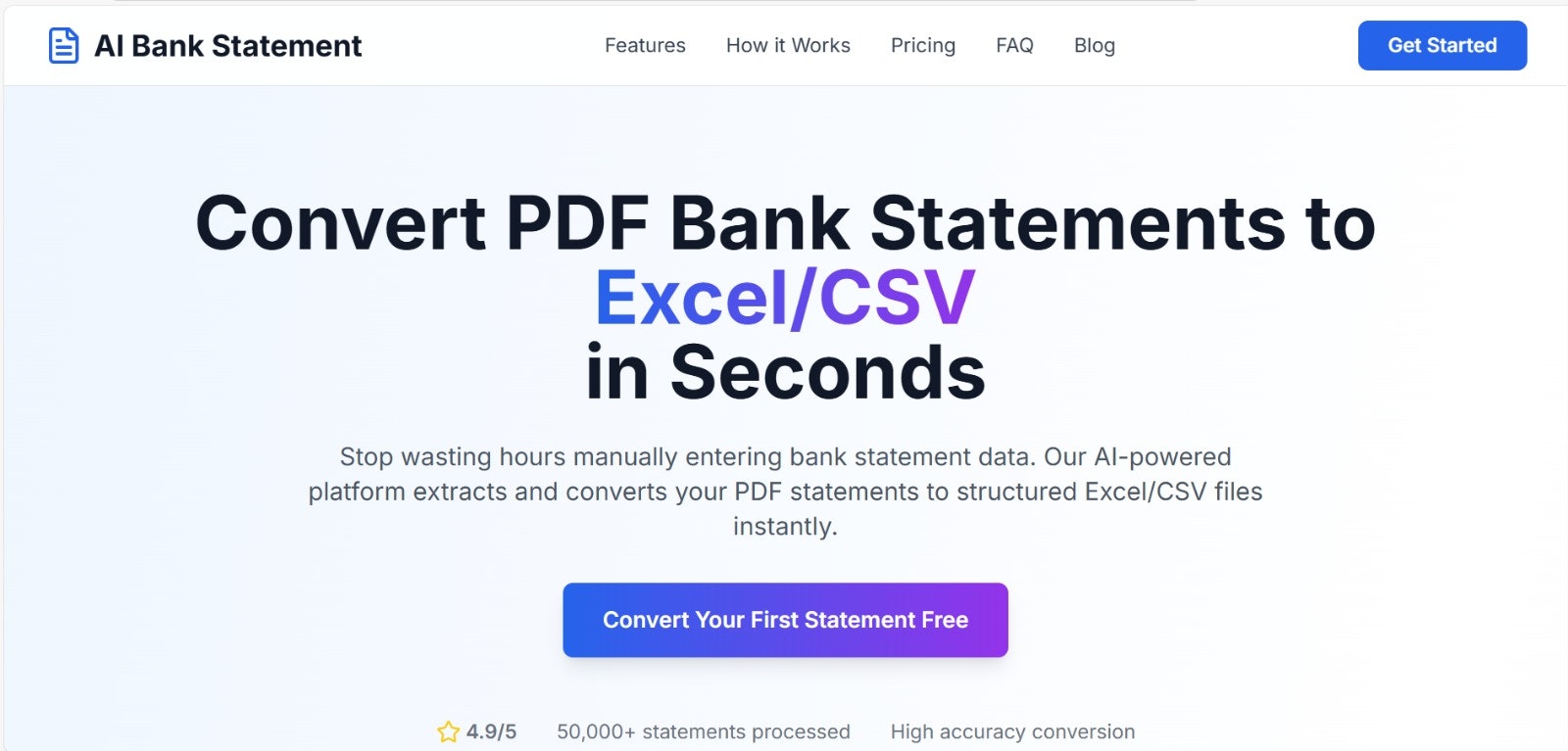 Media Báo cáo ngân hàng AI - Chuyển đổi sao kê ngân hàng sang CSV và Excel khi nhấp vào nhấp chuột 2