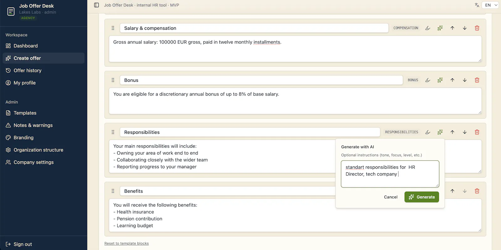 Job Offer Desk screenshot 4