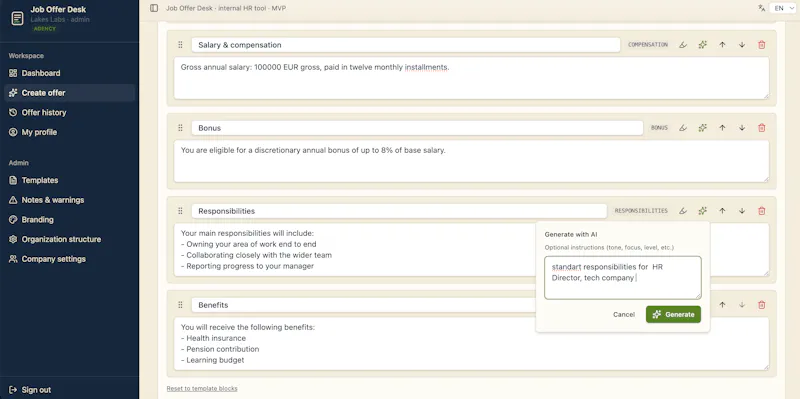 Job Offer Desk screenshot 4