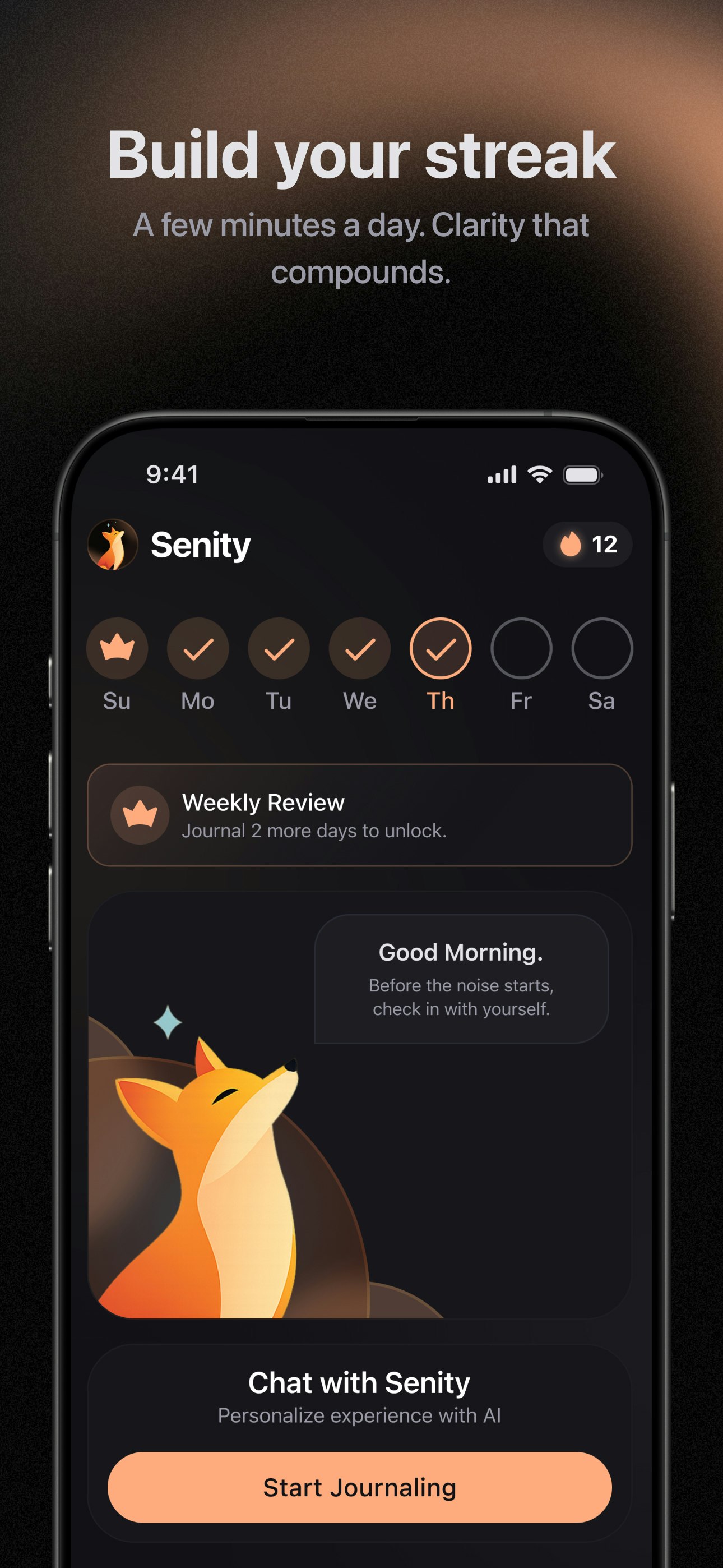 Senity - Screenshot 2 showing product features and functionality