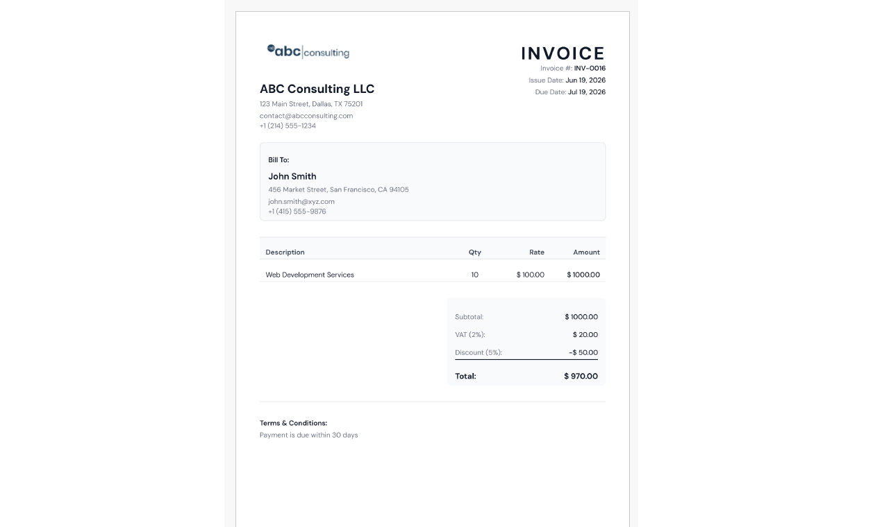 Quick Free Invoice gallery image