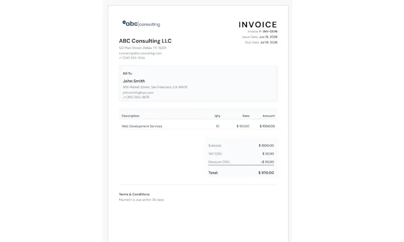 Quick Free Invoice screenshot 8