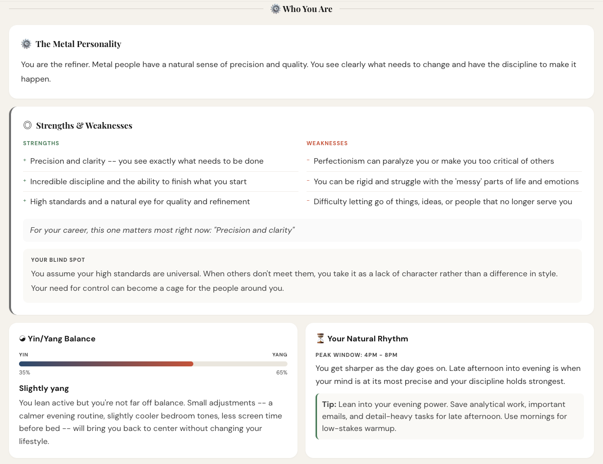 FengShuiReport - Screenshot 4 showing product features and functionality