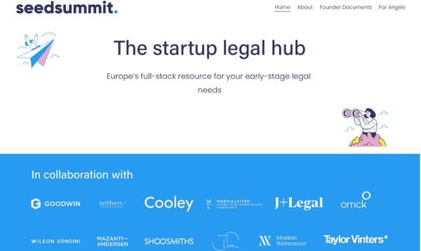 Startup legal hub with founders & angels document templates