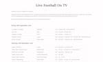 Live Football On TV Guide image