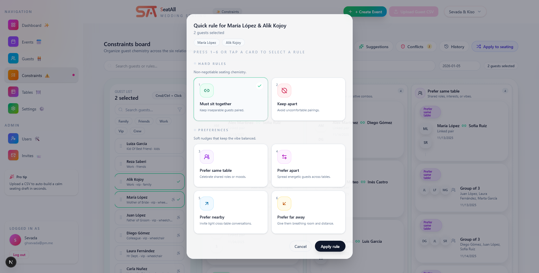 SeatAll - Screenshot 3 showing product features and functionality