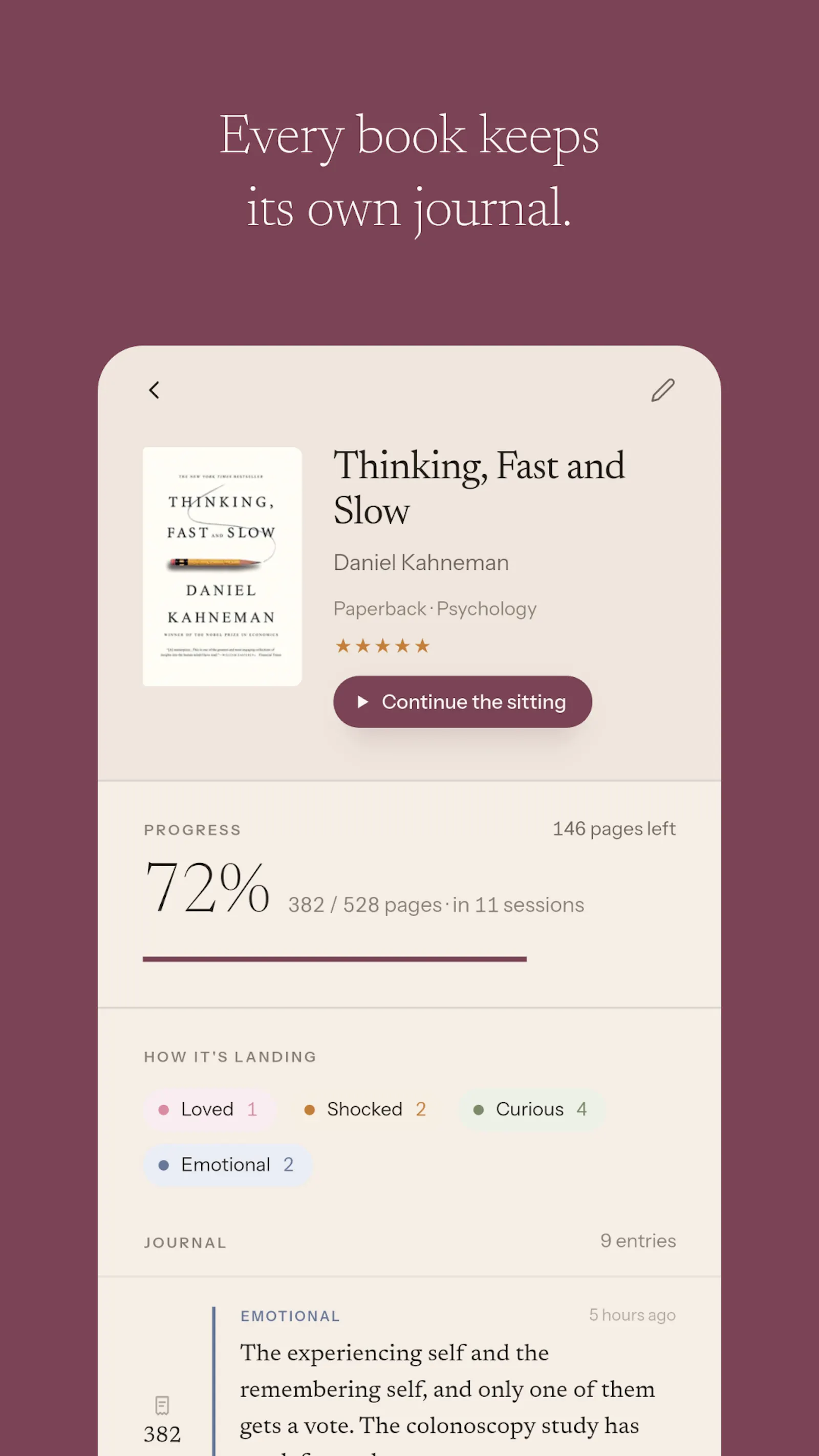 Meraky: Reading Journal screenshot 4