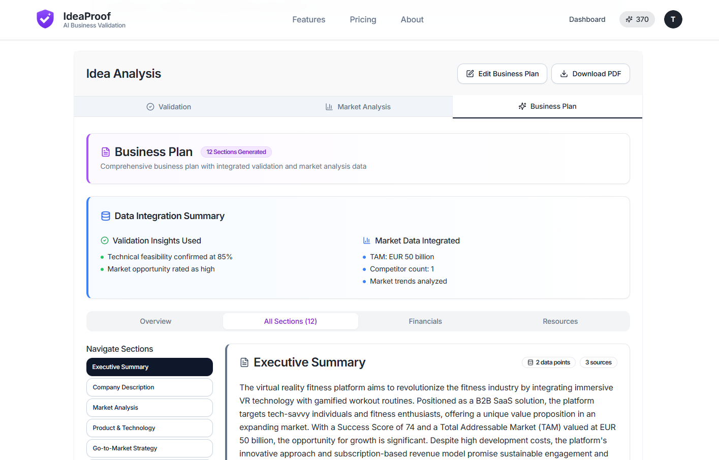 IdeaProof - Validate SaaS Startup Idea media 4