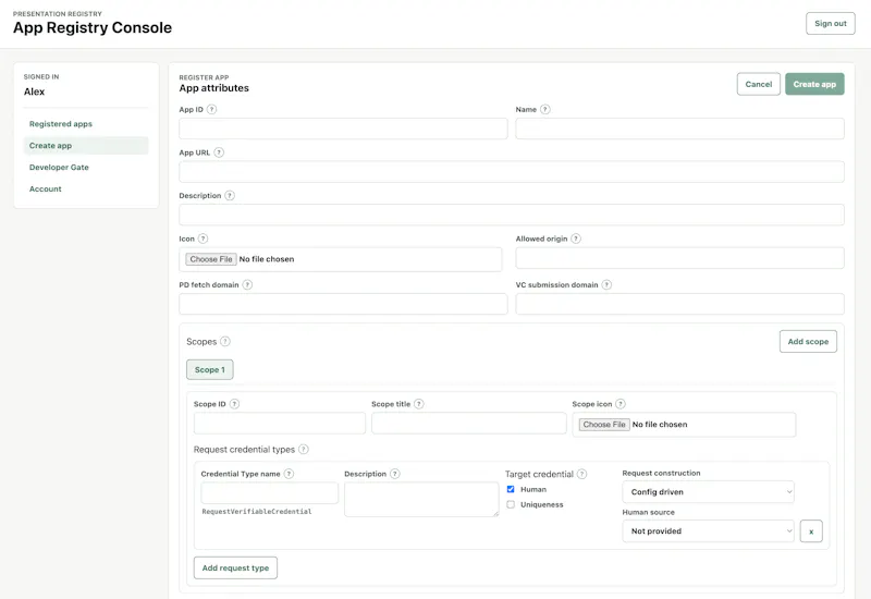 Personhood Credential screenshot 3