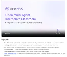 OpenMAIC: AI Interactive Classrooms gallery image