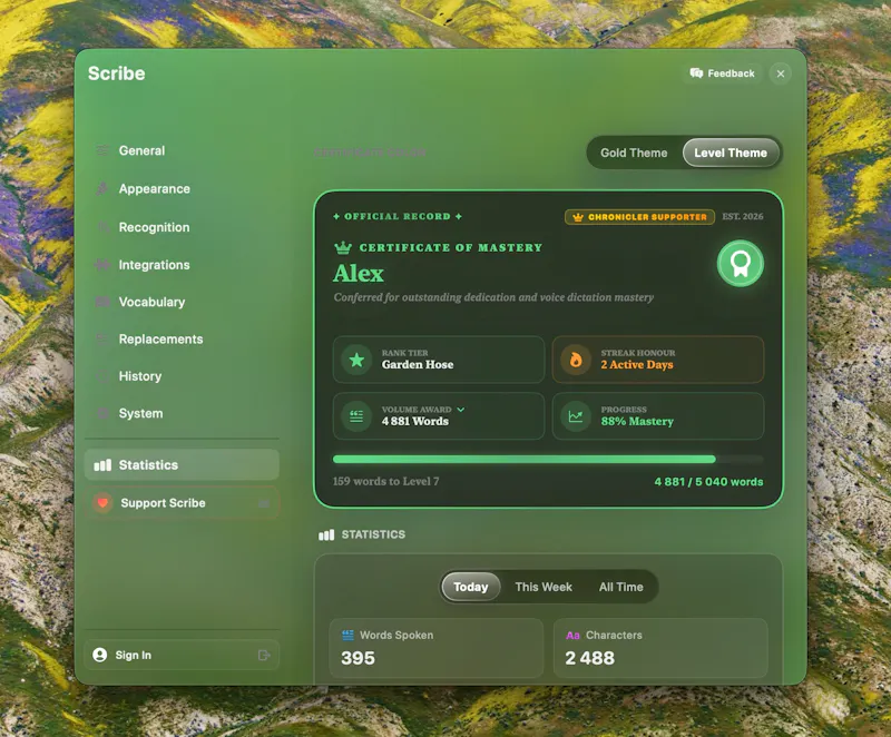 Scribe - voice dictation on macOS screenshot 3
