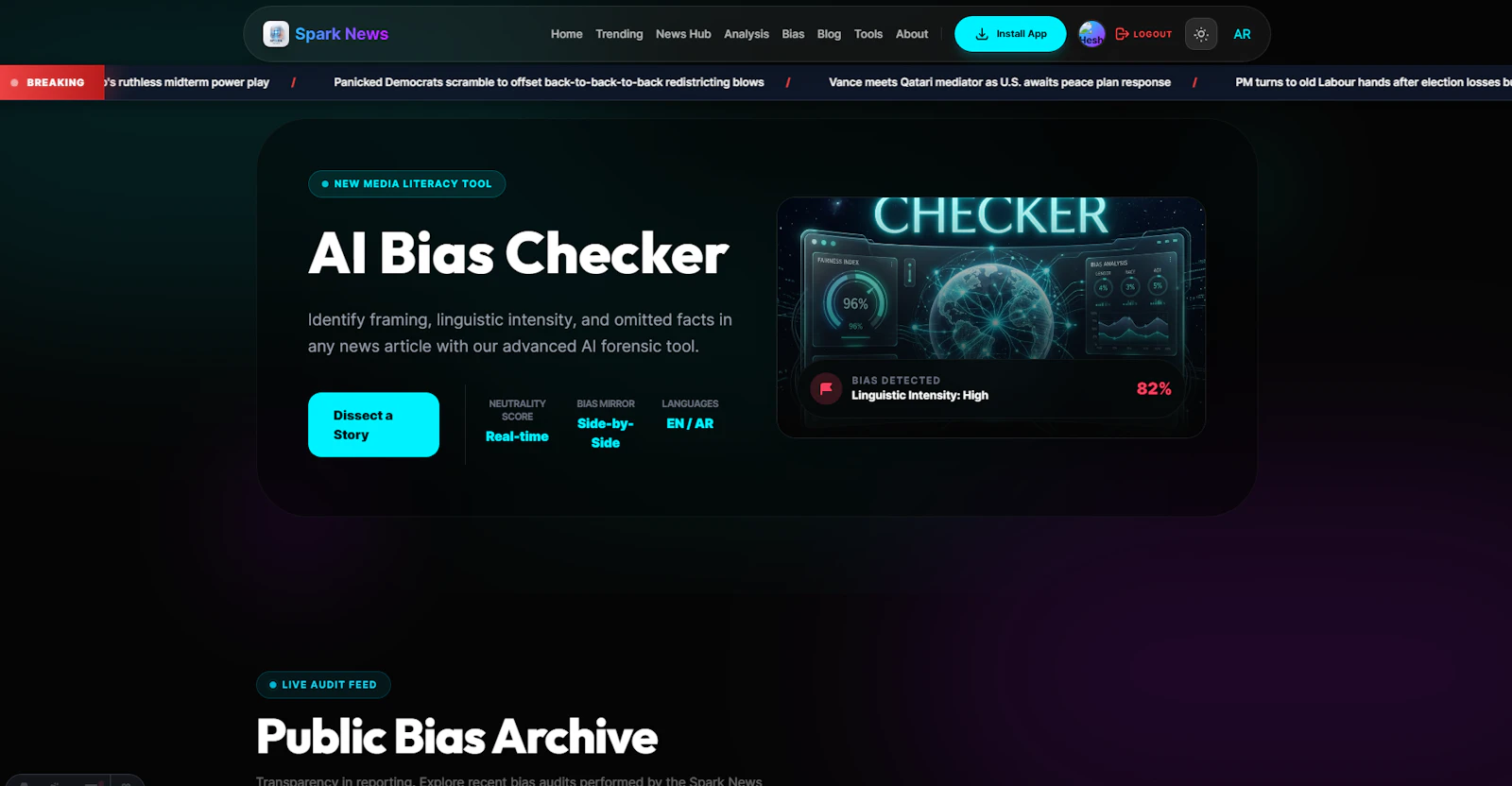 Spark News - AI Bias Checker screenshot 11