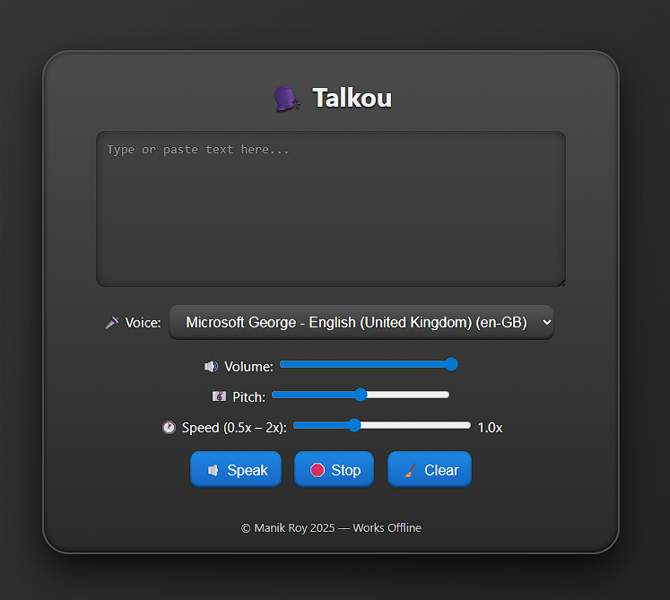 🗣️ Talkou