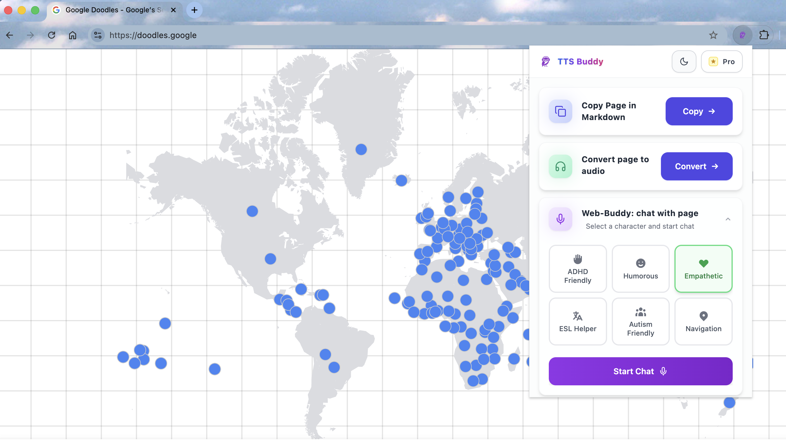 TTS Buddy - Main product screenshot demonstrating key features and user interface