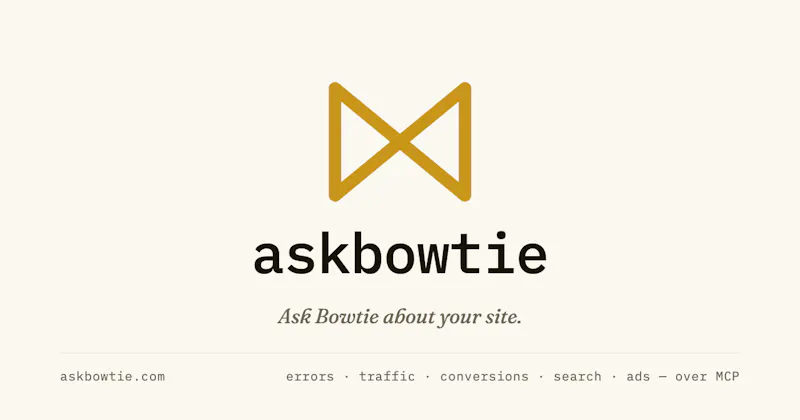 askbowtie · ask Bowtie about your site screenshot 1