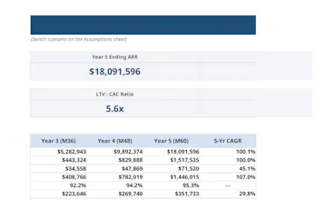 SaaS Financial Model Pro gallery image