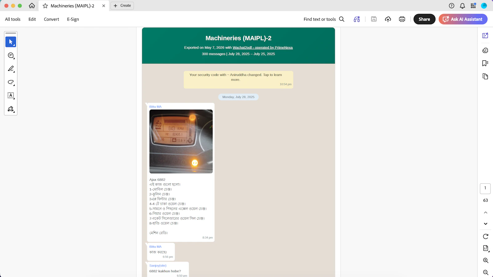 WaChat2PDF screenshot 5