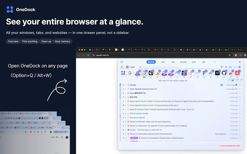 OneDock screenshot 1