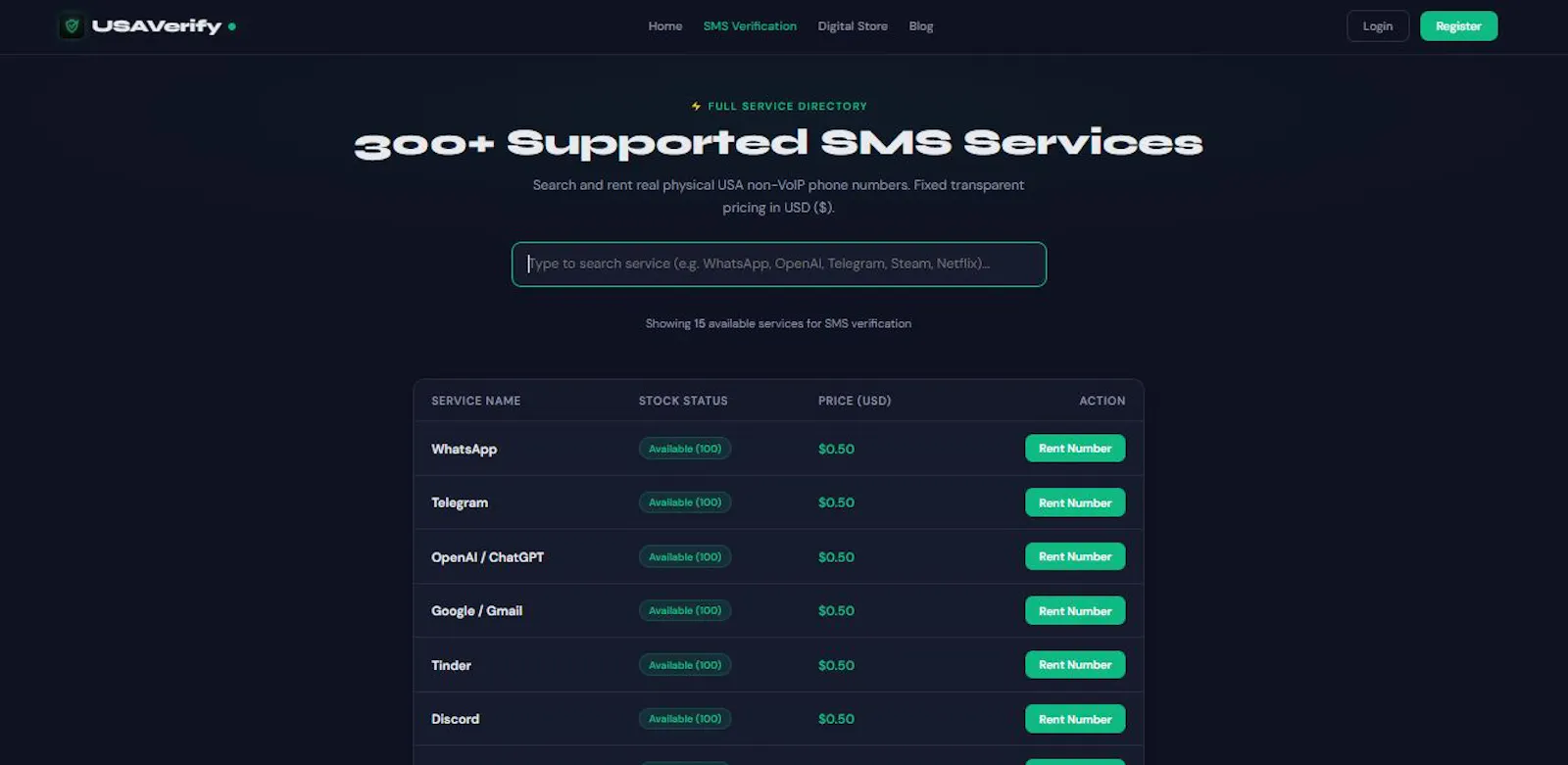 USAVerify - Virtual SMS Verification screenshot 4