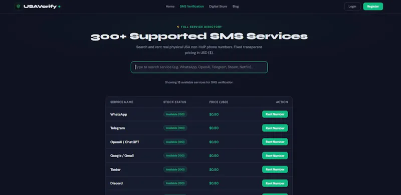 USAVerify - Virtual SMS Verification screenshot 4