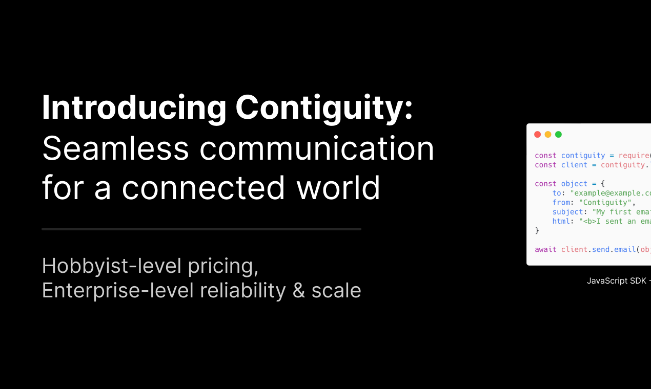 startuptile Contiguity-Communications for developers