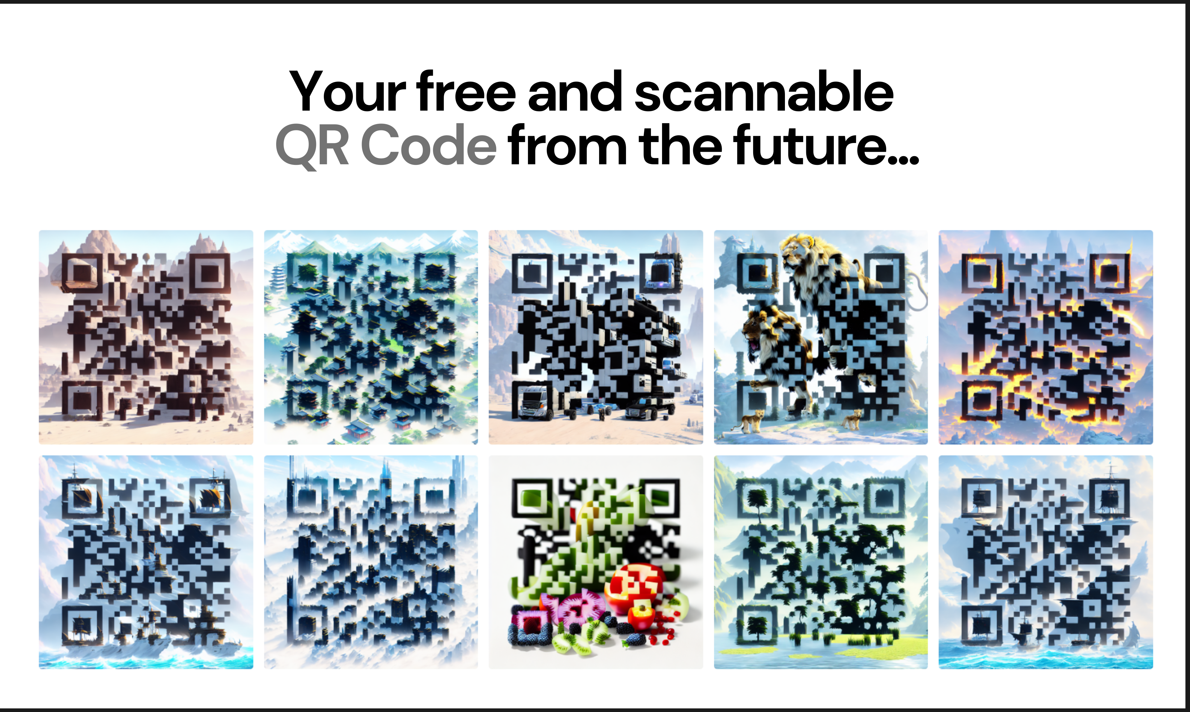 Mídia 3 de QR generativo por Stockimg AI