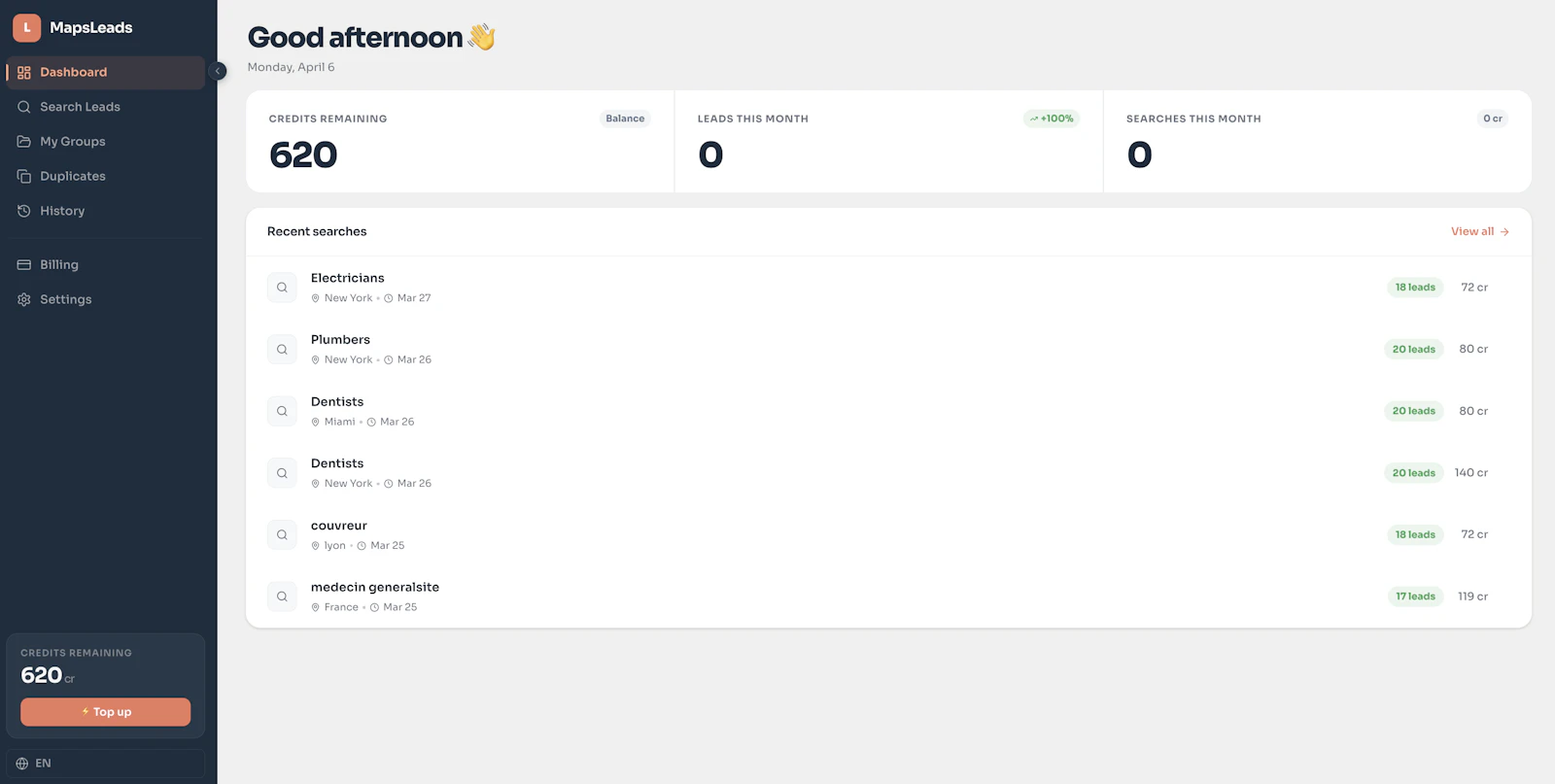 MapsLeads | B2B lead generation screenshot 3