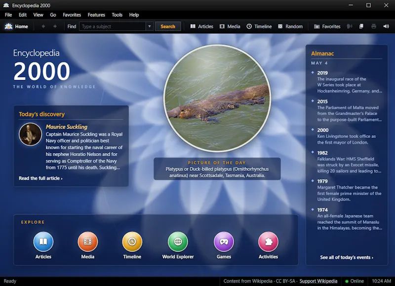 Encyclopedia 2000 screenshot 1