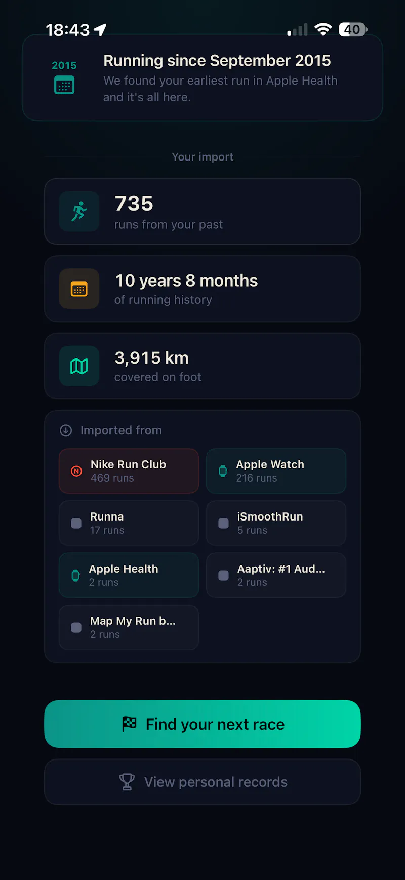 Cursa — Run tracking and training app screenshot 3