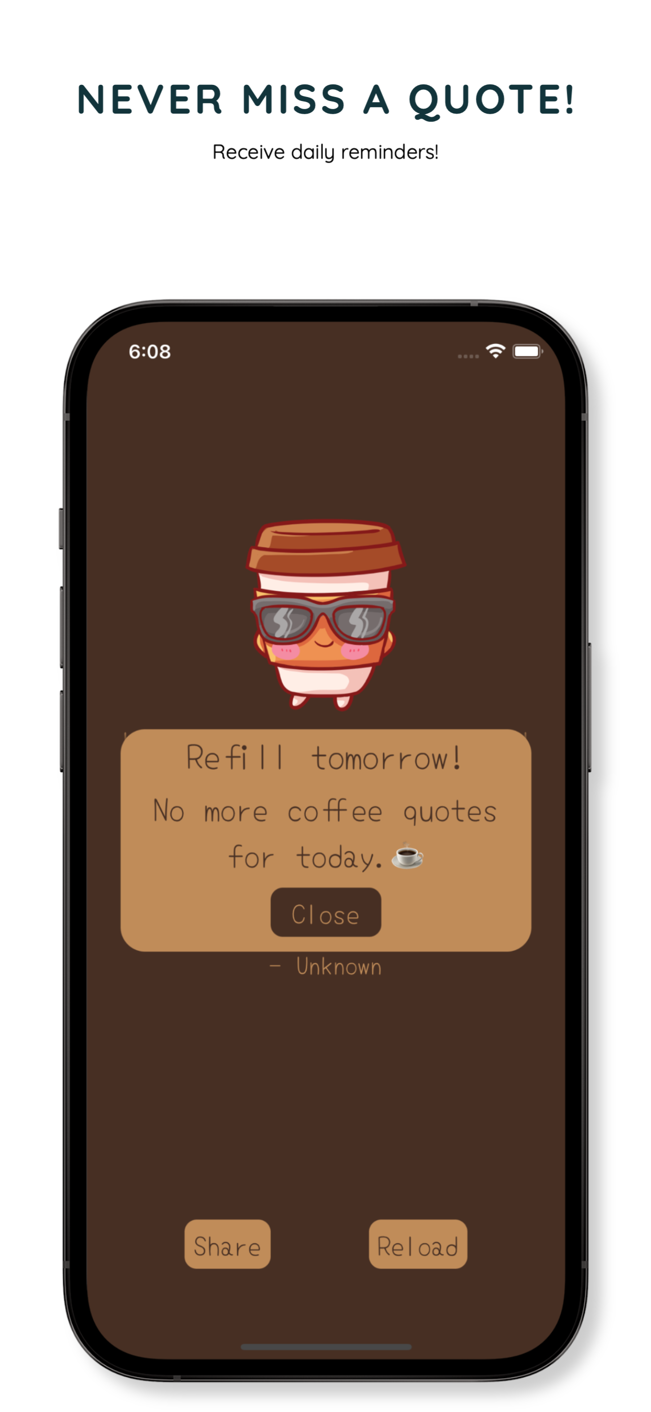 Mídia 3 de Citações de break de café