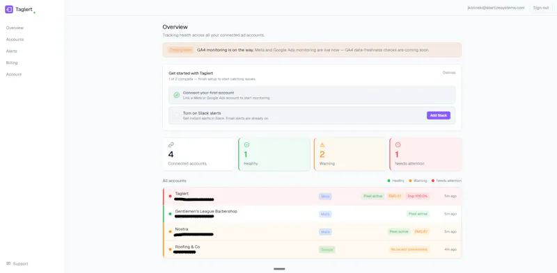 Taglert screenshot 2
