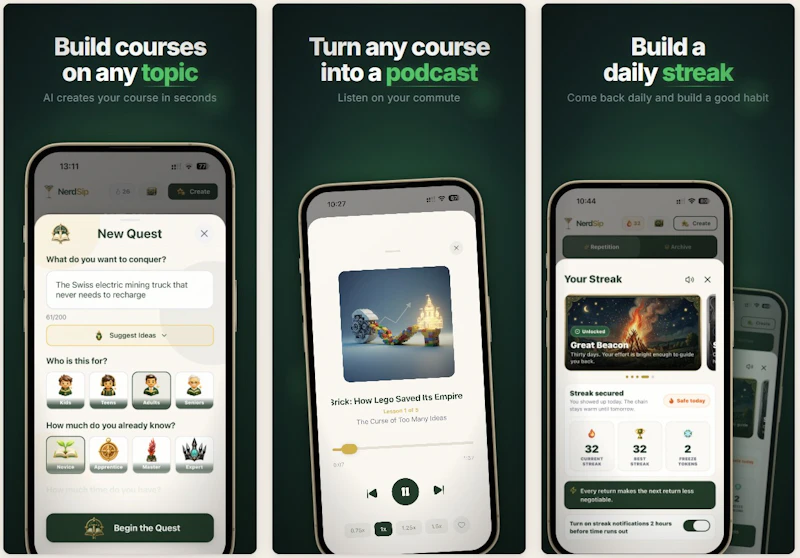 NerdSip - Microlearning App screenshot 3