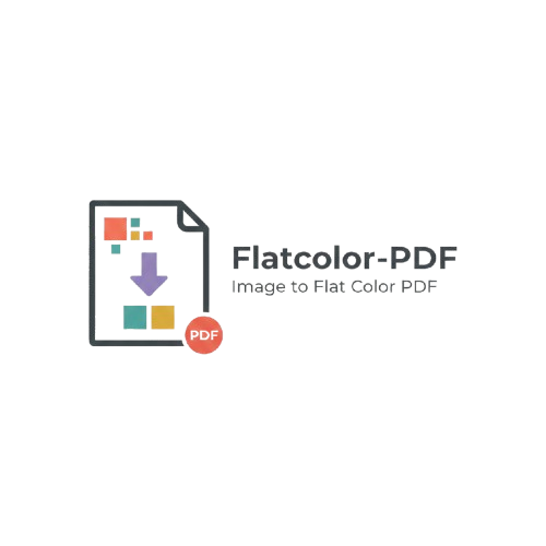 Flatcolor PDF - Product Hunt launch logo and brand identity