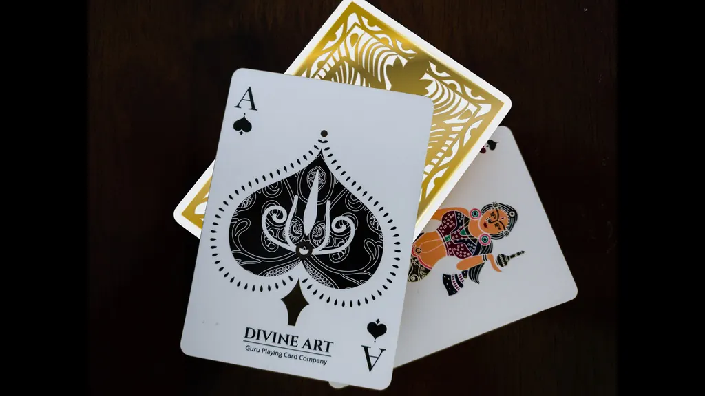 Divine Art Playing Cards - White Gold Edition