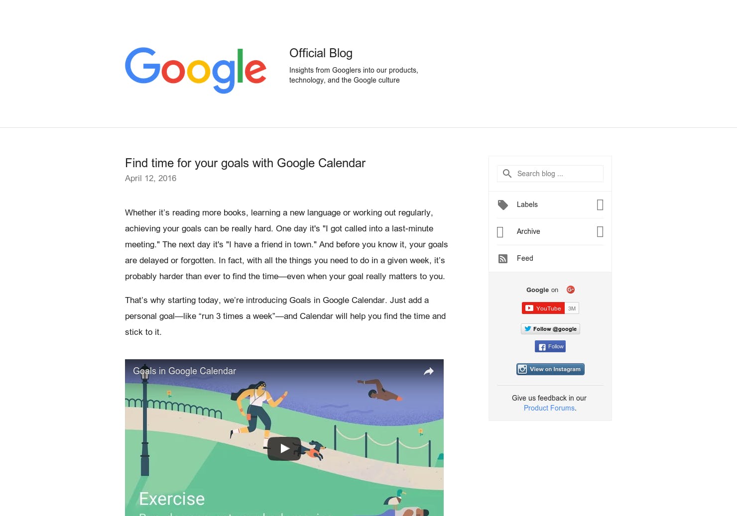 Goals by Google Calendar media 1