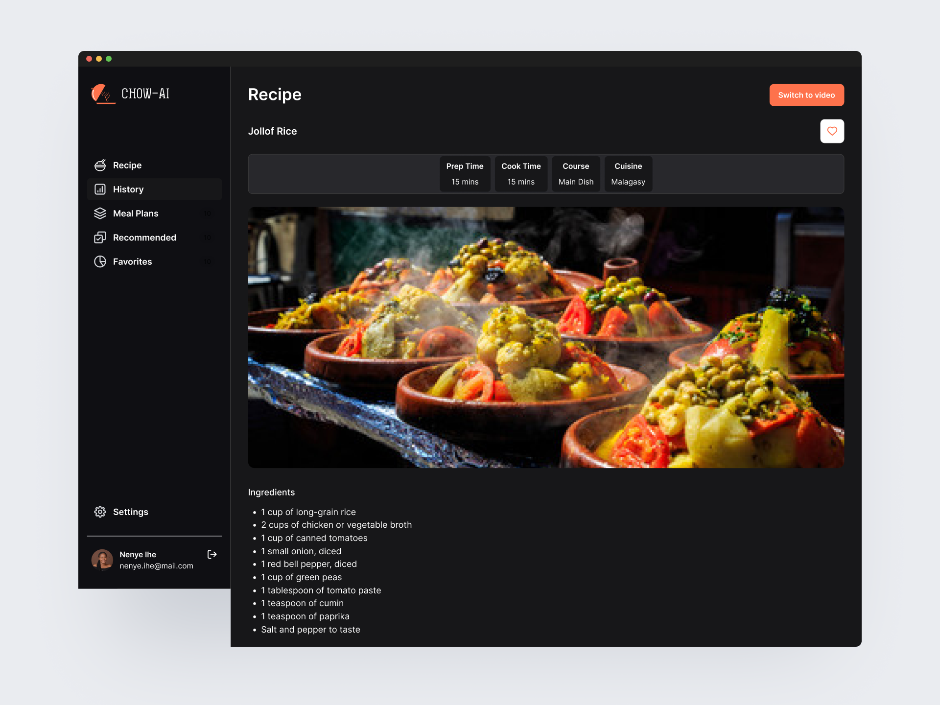 Chowai - Cucinare africano con AI media 3