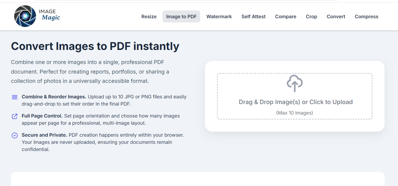 Image Magic - Main screenshot showing features and interface