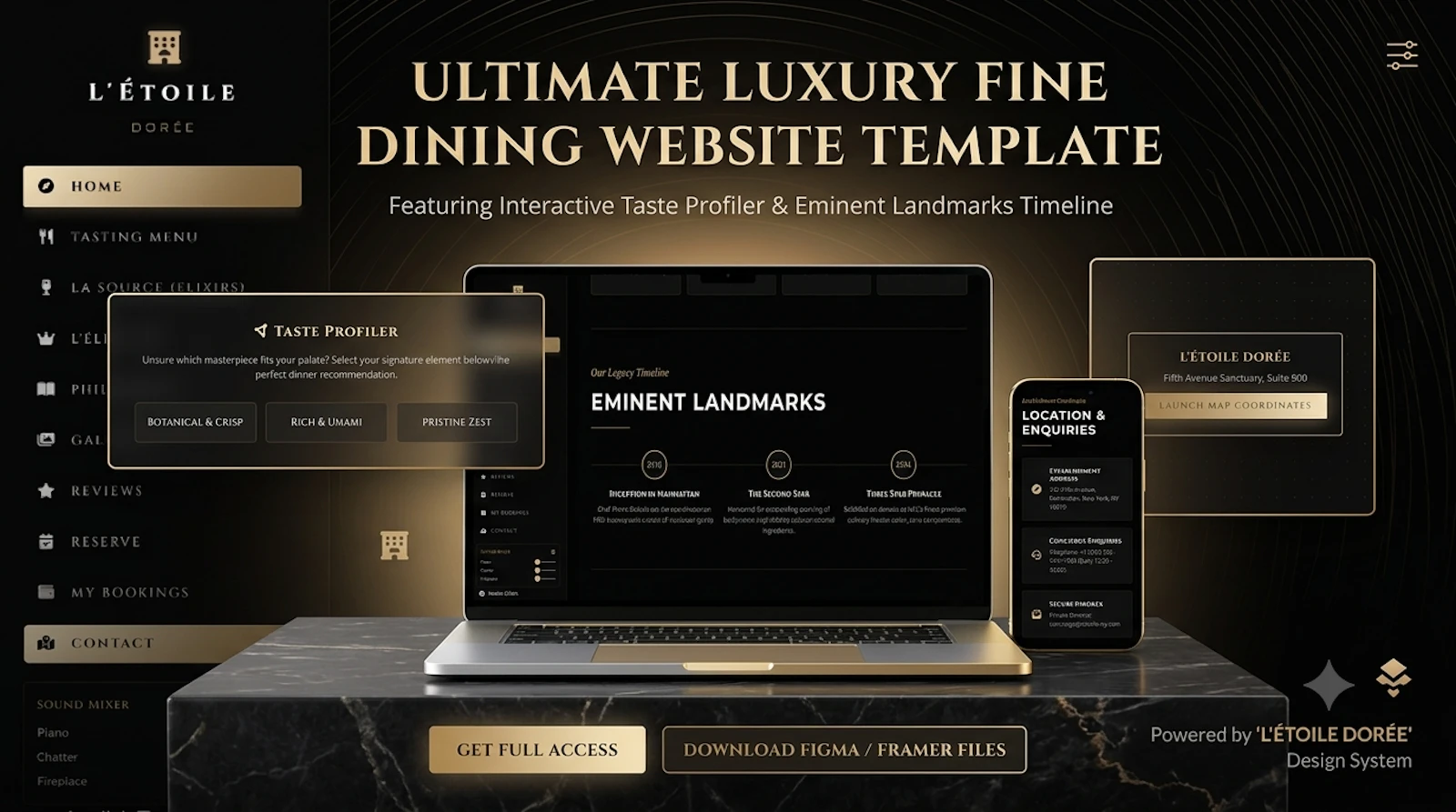  Premium Restaurant website template screenshot 1