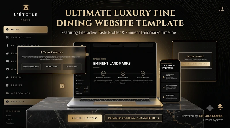  Premium Restaurant website template screenshot 1