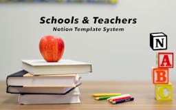 School & Teachers Notion Template System media 1